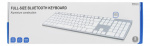 DELTACO fullsize bluetooth keyboard, aluminium, rechargeable battery,