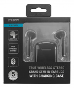STREETZ True Wireless Grand semi-in-ear, 350 mAh case, black
