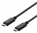 DELTACO USB 2.0 USB-C - USB-C charging cable, 3A, 3m, black