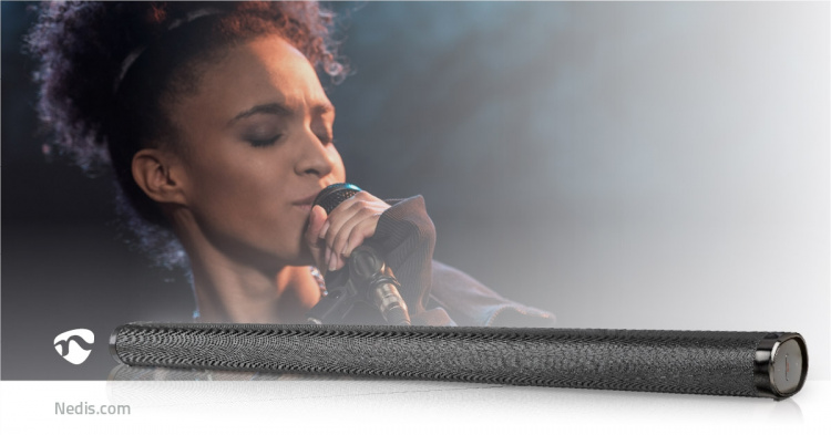 Nedis Soundbar | 2.0 | DSP-Programma\'s | 135 W | 1x 3.5 mm / 1x Coax Audio / 1x Optical / 1x USB | 1x HDMI (with ARC) | Bluetooth® | Monteerbaar | Donkergrijs / Zwart