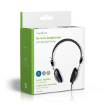 Nedis Bedrade On-ear Koptelefoon | 3,5 mm | Kabellengte: 1.10 m | Zwart
