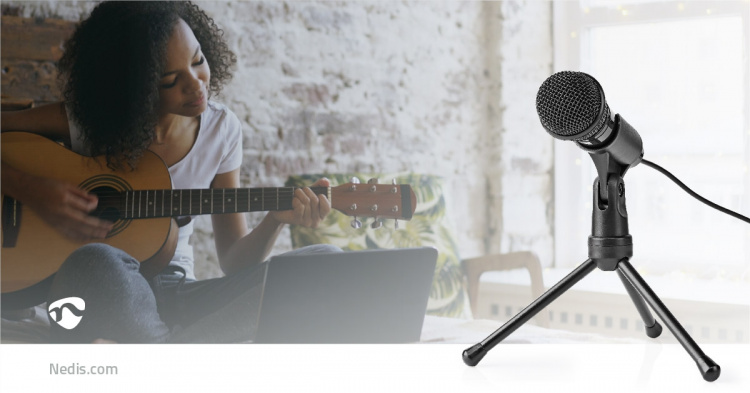 Nedis Microfoon | Gebruikt voor: Desktop / Notebook / Smartphone / Tablet | Bedraad | 1x 3.5 mm