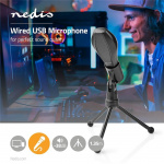 Nedis Microfoon | Gebruikt voor: Desktop / Notebook | Bedraad | 1x USB