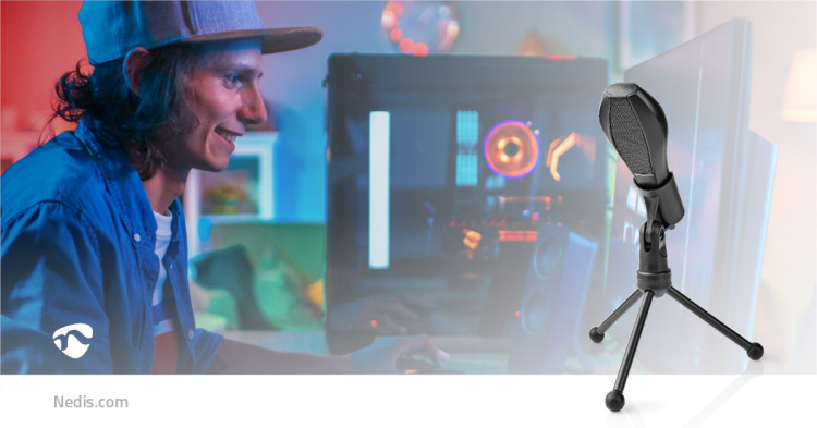 Nedis Microfoon | Gebruikt voor: Desktop / Notebook | Bedraad | 1x USB