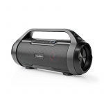 Nedis Bluetooth® Party Boombox | 6 uur | 2.0 | 80 W | Media afspeelmogelijkheden: AUX / Micro-SD / USB | IPX5 | Koppelbaar | Handgreep | Feestverlichting | Zwart Nedis Bluetooth® Party Boombox | 6 uur | 2.0 | 80 W | Media afspeelmogelijkheden: AUX / Micro-SD / USB | IPX5 | Koppelbaar | Handgreep | Feestverlichting | Zwart