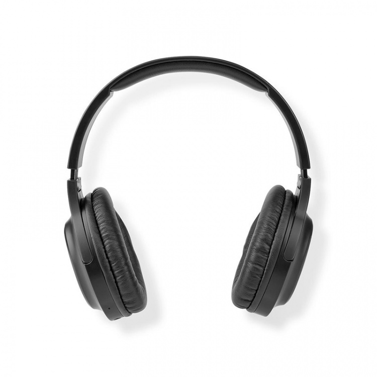 Nedis Draadloze Over-ear Koptelefoon | Maximale batterijduur: 20 uur | Ingebouwde microfoon | Drukbediening | Ondersteuning voor spraakbesturing | Volumebediening | Inclusief reiskoffer | Zwart