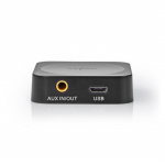 Nedis Bluetooth® Zender / Ontvanger | Input: 1x AUX | Output: 1x AUX | SBC | Maximaal 1 Apparaat | Tot 6 Uur | Automatische uitschakelfunctie | Zwart