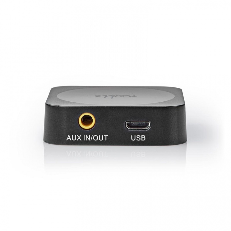 Nedis Bluetooth® Zender / Ontvanger | Input: 1x AUX | Output: 1x AUX | SBC | Maximaal 1 Apparaat | Tot 6 Uur | Automatische uitschakelfunctie | Zwart