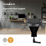 Nedis Armsteun | Aantal draaipunten: 1 Draaipunt(en) | Lengte onderarmkussen: 40 | Max. draagvermogen: 5 kg | Zwenkhoek: 360 ° | Met muisplatform