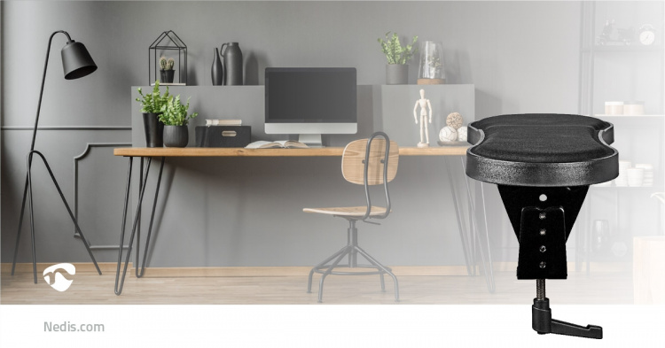 Nedis Armsteun | Aantal draaipunten: 1 Draaipunt(en) | Lengte onderarmkussen: 40 | Max. draagvermogen: 5 kg | Zwenkhoek: 360 ° | Met muisplatform