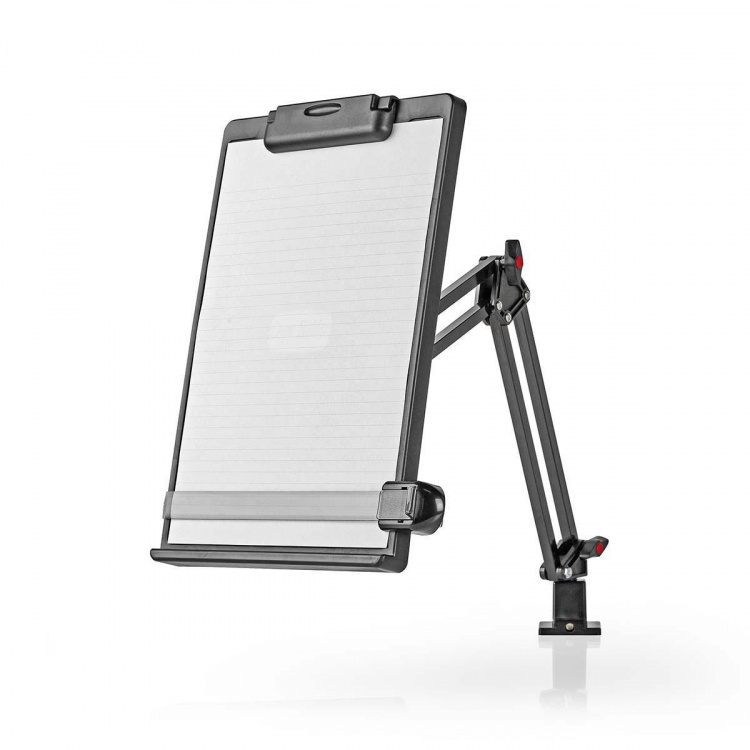 Nedis Documenthouder | Klem | Geschikt voor papierformaat: A4 | Draai- en Kantelbaar / Verstelbare hoek | Zwenkhoek: 360 ° Nedis Documenthouder | Klem | Geschikt voor papierformaat: A4 | Draai- en Kantelbaar / Verstelbare hoek | Zwenkhoek: 360 °