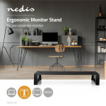 Nedis Monitorstandaard | Ergonomie: Yes | Maximaal draagvermogen: 16 kg | Universeel | Verstelbare hoogte: Nee