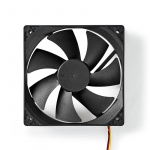 DC Ventilator | DC | Grootte ventilator: 120 mm | 3-Pin | 19.2 dBA | Zwart