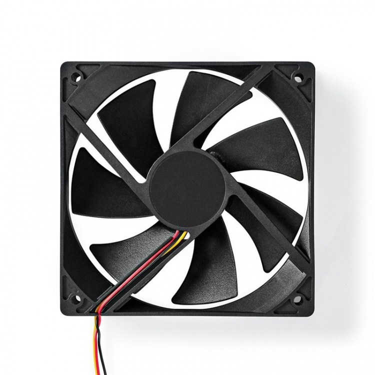DC Ventilator | DC | Grootte ventilator: 120 mm | 3-Pin | 19.2 dBA | Zwart