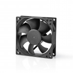 Nedis DC Ventilator | DC | Grootte ventilator: 80 mm | 3-Pin | 35.6 dBA | Zwart