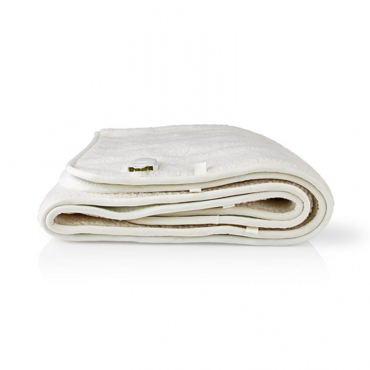 Nedis Elektrische Deken | Onderdeken | 1 Persoon | 150 x 80 cm | 3 Warmte Standen | Wasmachinebestendig | Oververhittingsbeveiliging | Polyester / Synthetisch