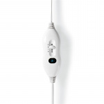 Nedis Elektrische Deken | Onderdeken | 1 Persoon | 150 x 80 cm | 3 Warmte Standen | Wasmachinebestendig | Oververhittingsbeveiliging | Polyester / Synthetisch