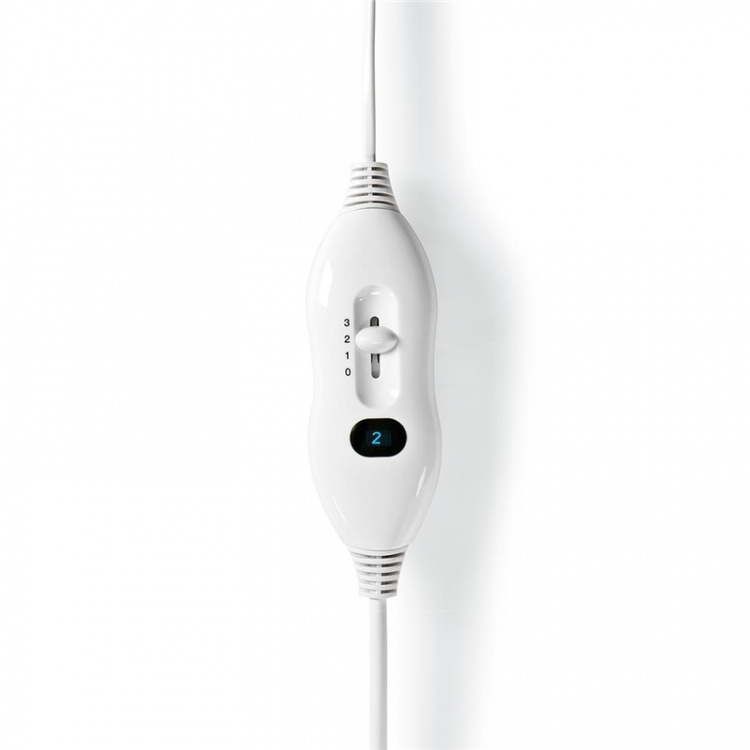 Nedis Elektrische Deken | Onderdeken | 1 Persoon | 150 x 80 cm | 3 Warmte Standen | Wasmachinebestendig | Oververhittingsbeveiliging | Polyester / Synthetisch