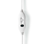 Nedis Elektrische Deken | Onderdeken | 1 Persoon | 150 x 80 cm | 3 Warmte Standen | Wasmachinebestendig | Oververhittingsbeveiliging | Polyester / Synthetisch