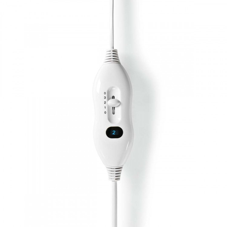 Nedis Elektrische Deken | Onderdeken | 1 Persoon | 150 x 80 cm | 3 Warmte Standen | Wasmachinebestendig | Oververhittingsbeveiliging | Polyester / Synthetisch