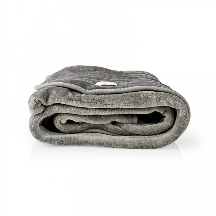 Nedis Elektrische Deken | Bovendeken | 1 Persoon | 180 x 130 cm | 9 Warmte Standen | 9 u | Wasmachinebestendig | Oververhittingsbeveiliging | Digitale bediening | Fleece