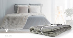 Nedis Elektrische Deken | Onderdeken | 2 Personen | 160 x 140 cm | 9 Warmte Standen | 9 u | Wasmachinebestendig | Oververhittingsbeveiliging | Digitale bediening | Fleece / Polyester