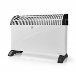 Nedis Convectorkachel | 2000 W | 3 Warmte Standen | Instelbare thermostaat | Omvalpreventie | Geïntegreerde handgrepen | Wit