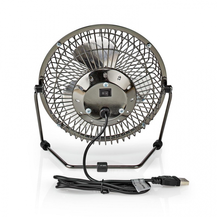 Nedis Tafelventilator | USB Gevoed | Diameter: 150 mm | 3 W | 1 Snelheid | Gun Metal Grijs