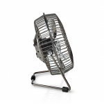 Nedis Tafelventilator | USB Gevoed | Diameter: 150 mm | 3 W | 1 Snelheid | Gun Metal Grijs