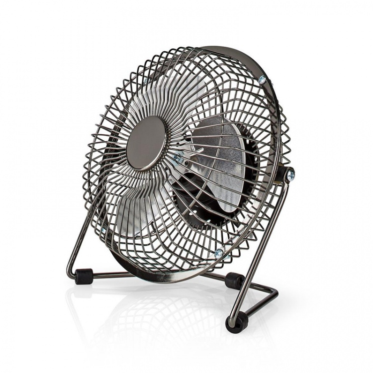 Nedis Tafelventilator | USB Gevoed | Diameter: 150 mm | 3 W | 1 Snelheid | Gun Metal Grijs