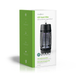 Nedis Elektrische Muggenlamp | 3 W | Type lamp: LED-Lamp | Effectief bereik: 30 m² | Zwart Nedis Elektrische Muggenlamp | 3 W | Type lamp: LED-Lamp | Effectief bereik: 30 m² | Zwart