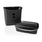 Nedis Papierversnipperaar | Kruissnede | 6x A4-pagina\'s | 12 l | Veiligheidsnorm: DIN 4 | 300 W | Zwart