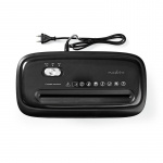 Nedis Papierversnipperaar | Kruissnede | 6x A4-pagina\'s | 12 l | Veiligheidsnorm: DIN 4 | 300 W | Zwart