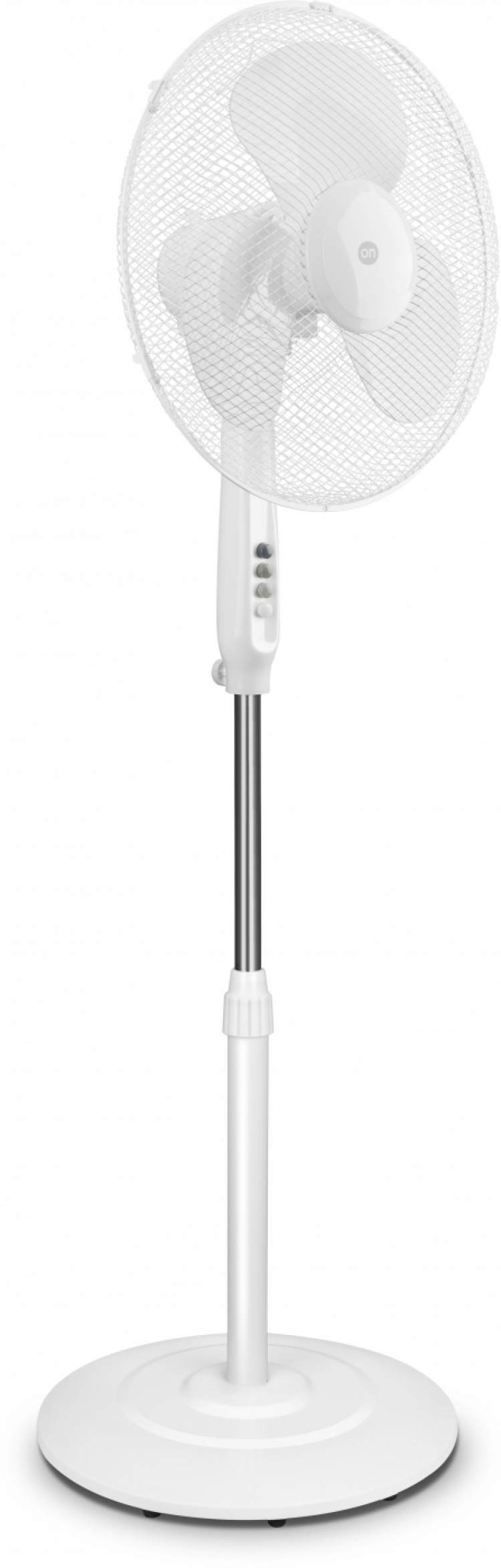 Vloerventilator, 40 cm, laag geluidsniveau, 3 snelheden, ronde voet