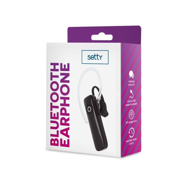 Setty Bluetooth headset SBT-01, zwart