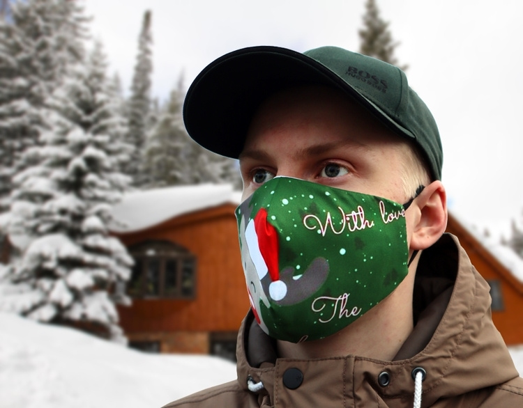 Mondbeschermer met kerstmotief (Julren) Mondbeschermer met kerstmotief (Julren)