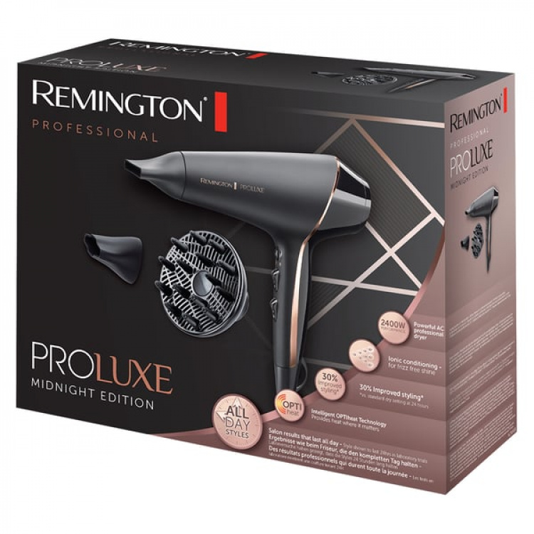 Remington PROLuxe Midnight Edition 2400 W Zwart, Goud