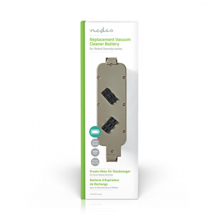 Nedis Stofzuigeraccu | Geschikt voor: iRobot iTouchless AV / iRobot M-288 / iRobot M-488 / iRobot Roomba 440 | Ni-MH | 14.4 V DC | 3300 mAh | 47.52 Wh