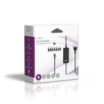 Nedis Universele AC-Stroomadapter | 36 W | 5 - 24 V DC | 1.80 m | 2.4 - 3.0 A | 7 plug(s) | Zwart Nedis Universele AC-Stroomadapter | 36 W | 5 - 24 V DC | 1.80 m | 2.4 - 3.0 A | 7 plug(s) | Zwart