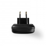 Nedis NiMH-Batterijlader AA / AAA | 1.2 / 9 V DC | 0.5 A | Druppelladen | Type C (CEE 7/16) | Batterijtype: AA / AAA / E-Blok (9V) | Zwart