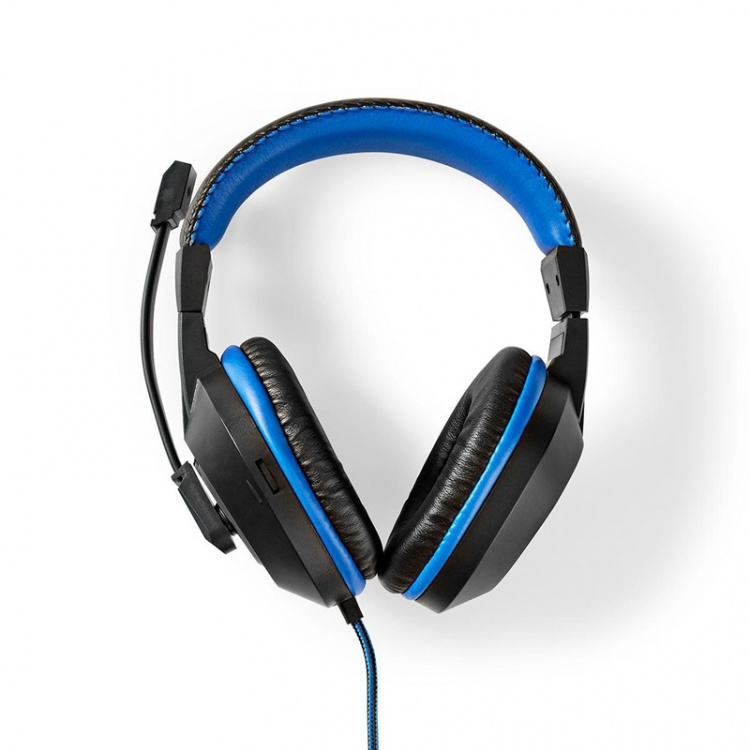 Nedis Gaming Combo Kit | 4-in-1 | Toetsenbord, Koptelefoon, Muis en Muismat | Blauw / Zwart | QWERTZ | Duits