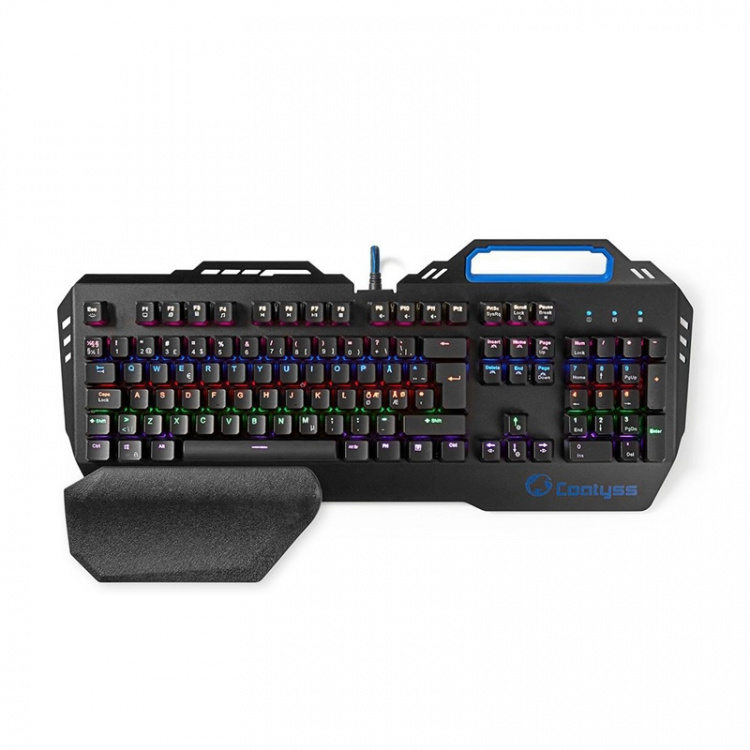 Nedis Bedraad Gaming Toetsenbord | USB | Mechanische Toetsen | RGB | Noors | Scandinavisch | USB Gevoed | Lengte stroomkabel: 1.70 m | Gaming Nedis Bedraad Gaming Toetsenbord | USB | Mechanische Toetsen | RGB | Noors | Scandinavisch | USB Gevoed | Lengte stroomkabel: 1.70 m | Gaming