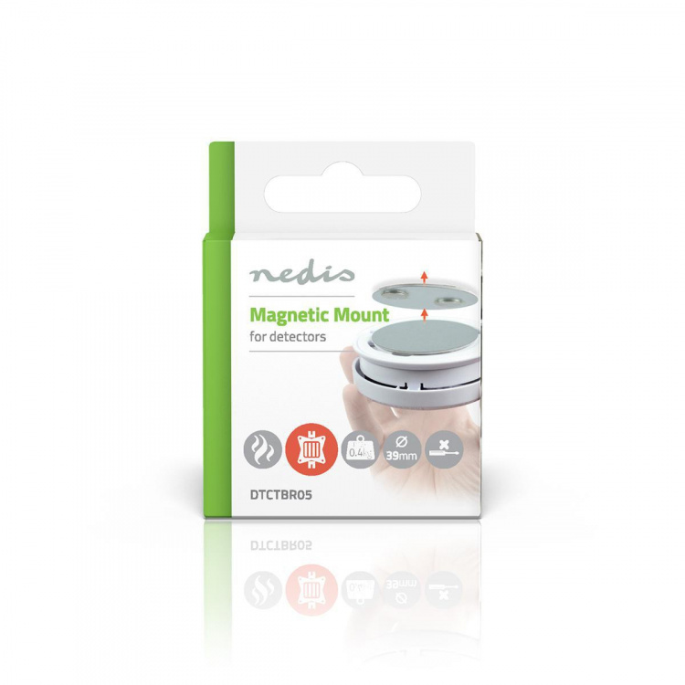 Nedis Montageset | Diameter: 39.4 mm | Magnetisch | Zelfklevende tape | Zilver Nedis Montageset | Diameter: 39.4 mm | Magnetisch | Zelfklevende tape | Zilver