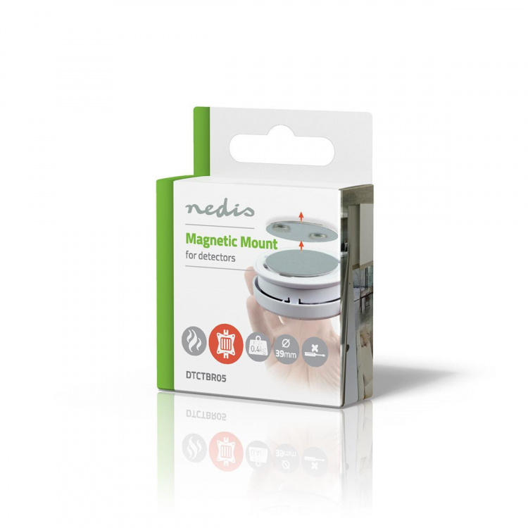Nedis Montageset | Diameter: 39.4 mm | Magnetisch | Zelfklevende tape | Zilver Nedis Montageset | Diameter: 39.4 mm | Magnetisch | Zelfklevende tape | Zilver