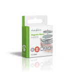 Nedis Montageset | Diameter: 39.4 mm | Magnetisch | Zelfklevende tape | Zilver Nedis Montageset | Diameter: 39.4 mm | Magnetisch | Zelfklevende tape | Zilver