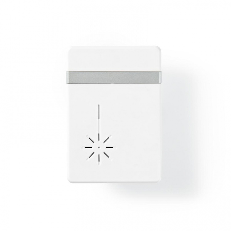 Nedis Draadloze Deurbelset | Batterij Gevoed | 3 V DC | 1x CR2032 | Volume: 80 dB | Signaalbereik: 300 m | IP44 | 36 Melodiën | 1 Ontvanger | Wit