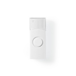 Nedis Draadloze Deurbelset | Netvoeding | 220 - 240 V AC 50 Hz | 1x CR2032 | Volume: 80 dB | Signaalbereik: 300 m | IP44 | Instelbaar volume | 36 Melodiën | 1 Ontvanger | Wit