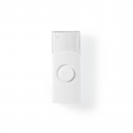 Nedis Draadloze Deurbelset | Netvoeding | 220 - 240 V AC 50 Hz | 1x CR2032 | Volume: 80 dB | Signaalbereik: 300 m | IP44 | Instelbaar volume | 36 Melodiën | 1 Ontvanger | Wit