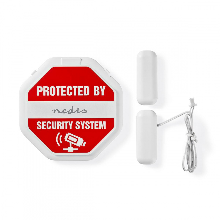 Nedis Deurstop-Raamalarm | Batterij Gevoed | 2x CR2032 | 85 dB | Wit Nedis Deurstop-Raamalarm | Batterij Gevoed | 2x CR2032 | 85 dB | Wit