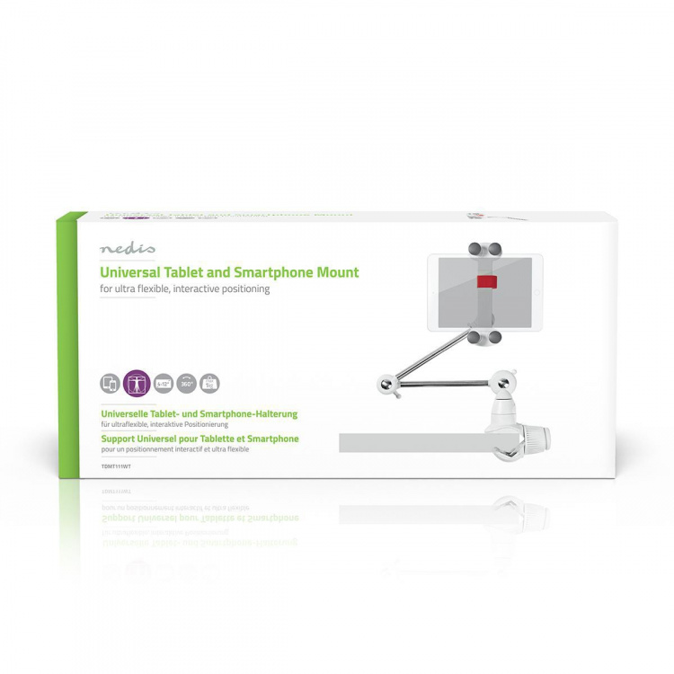 Nedis Tablet Standaard | Universeel | Interactief | Metaal / Wit